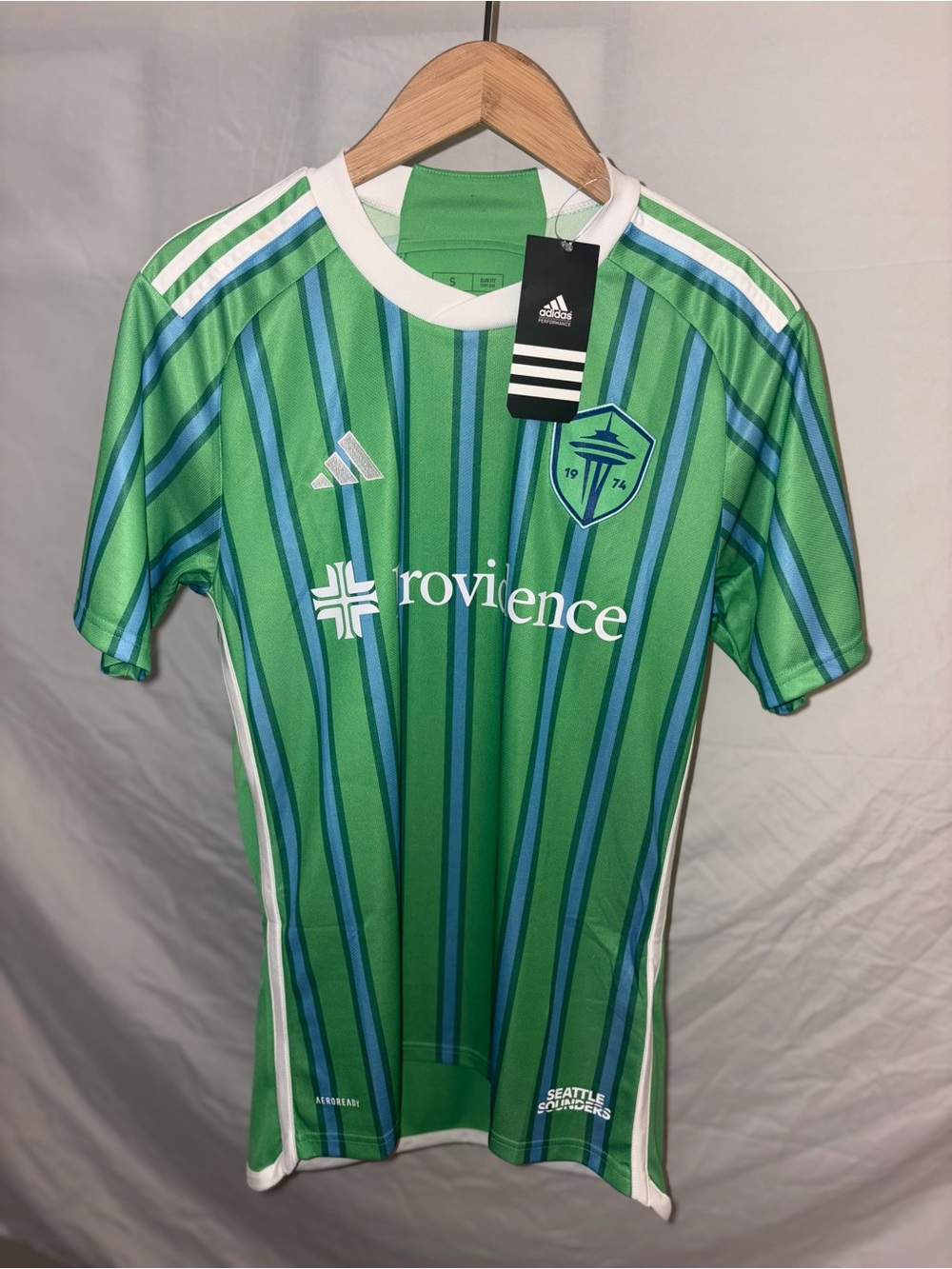adidas Seattle Sounders FC 2024-25 Home Jersey 50th Anniversary Size S